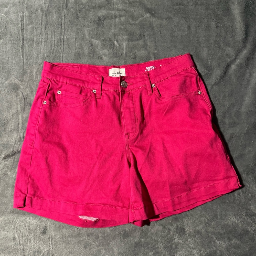 Nicole Miller Fuchsia Jean Shorts